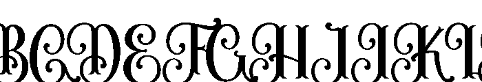 Batavia Vintage Regular Font UPPERCASE