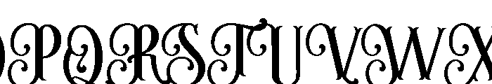 Batavia Vintage Regular Font UPPERCASE