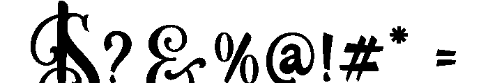 BataviaVintage-Regular Font OTHER CHARS