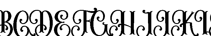 BataviaVintage-Regular Font UPPERCASE