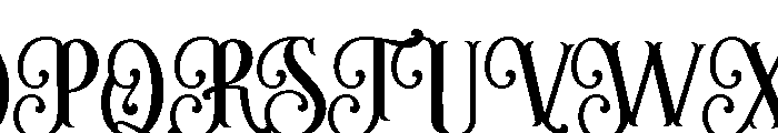 BataviaVintage-Regular Font UPPERCASE