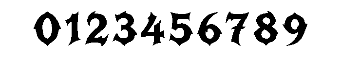 Batclaw Gothic Regular Font OTHER CHARS