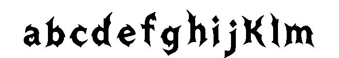 Batclaw Gothic Regular FONT