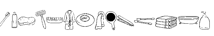 Bathroom Doodle Font UPPERCASE