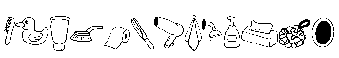 Bathroom Doodle Font UPPERCASE