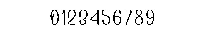 Bathtub Font OTHER CHARS