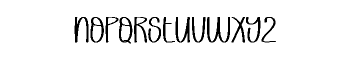 Bathtub Font UPPERCASE