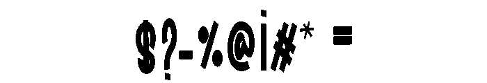 Batman1 Font OTHER CHARS
