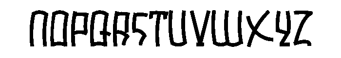 Batman1 Font LOWERCASE