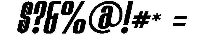 Battdoor Italic Font OTHER CHARS