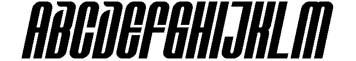 Battdoor Italic Font UPPERCASE