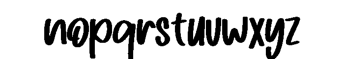 Batter fly Font LOWERCASE