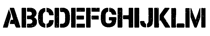 Battle Army Stencil FONT