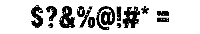 Battle Worn Font OTHER CHARS