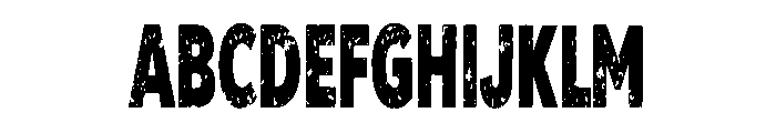 Battle Worn Font UPPERCASE