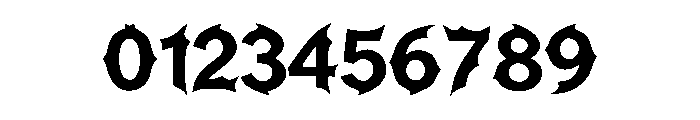 Batwing Gothic Regular Font OTHER CHARS