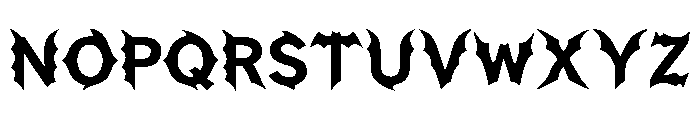 Batwing Gothic Regular Font UPPERCASE