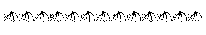 Batwing Heart FONT
