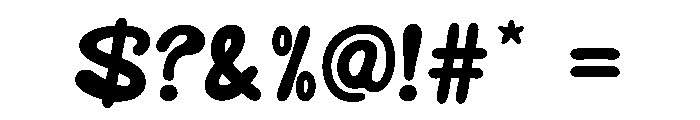 Batzby Font OTHER CHARS