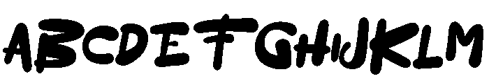 Batzby Font UPPERCASE