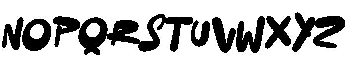 Batzby Font UPPERCASE