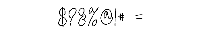 Baughty Font OTHER CHARS