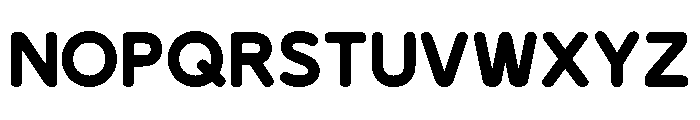 Baugy Regular Font UPPERCASE