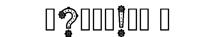 Bauhi Regular Font OTHER CHARS