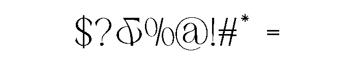 Baulgante-Regular Font OTHER CHARS