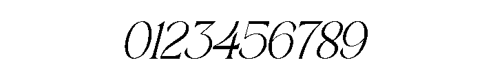 Baulgante Slant Regular Font OTHER CHARS