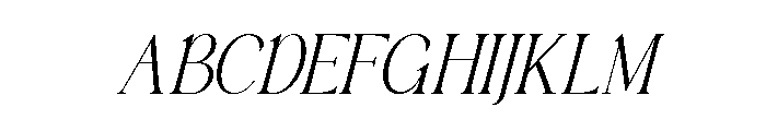 Baulgante Slant Regular Font UPPERCASE