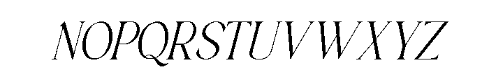 Baulgante Slant Regular Font UPPERCASE