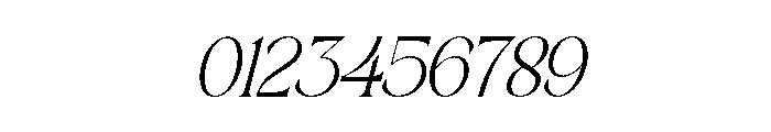 BaulganteSlant-Regular Font OTHER CHARS