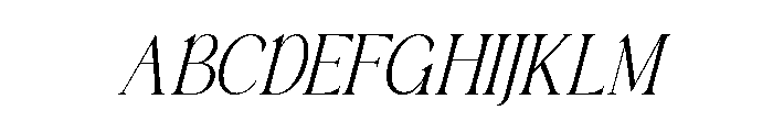 BaulganteSlant-Regular Font UPPERCASE