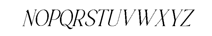 BaulganteSlant-Regular Font UPPERCASE
