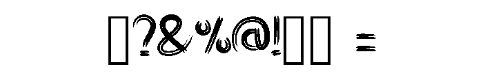 Bavdak Regular Font OTHER CHARS
