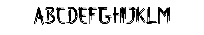Bavdak Regular Font UPPERCASE