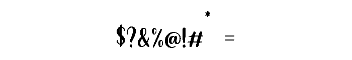 Bavella Font OTHER CHARS