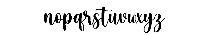 Bavella Font LOWERCASE