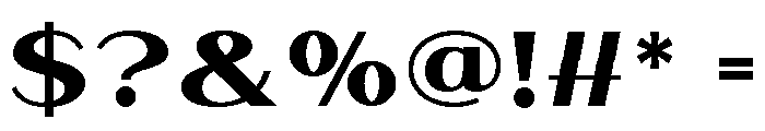 Bavero Extra Bold Font OTHER CHARS