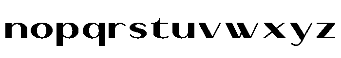 Bavero Extra Bold Font LOWERCASE