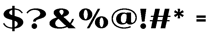 Bavero-ExtraBold Font OTHER CHARS