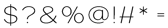 Bavero Light Font OTHER CHARS