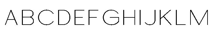 Bavero Light Font UPPERCASE
