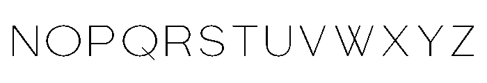 Bavero Light Font UPPERCASE