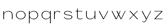 Bavero Light Font LOWERCASE