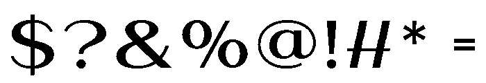 Bavero Semi Bold Font OTHER CHARS