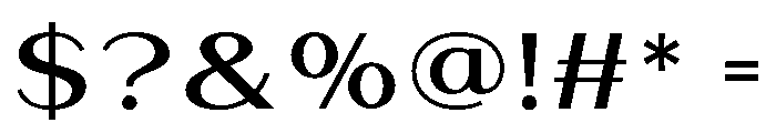 Bavero-SemiBold Font OTHER CHARS