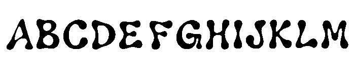 Bay Regular Font UPPERCASE