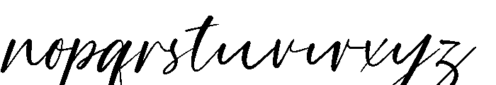 Bayangan Rindu Font LOWERCASE